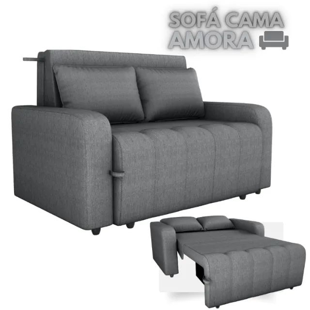 Sofá Cama Amora  1,40m  Linho  Produto Novo! Pronta Entrega!