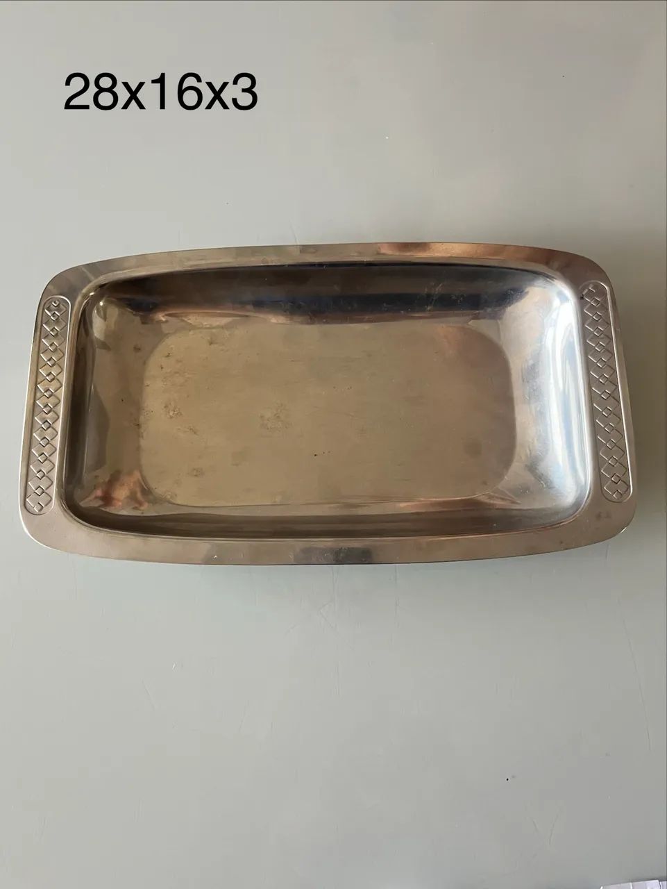 Travessa retangular inox