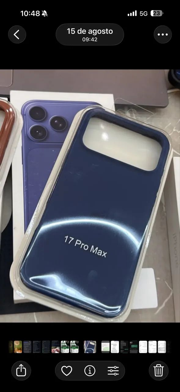 17 pro max azul 