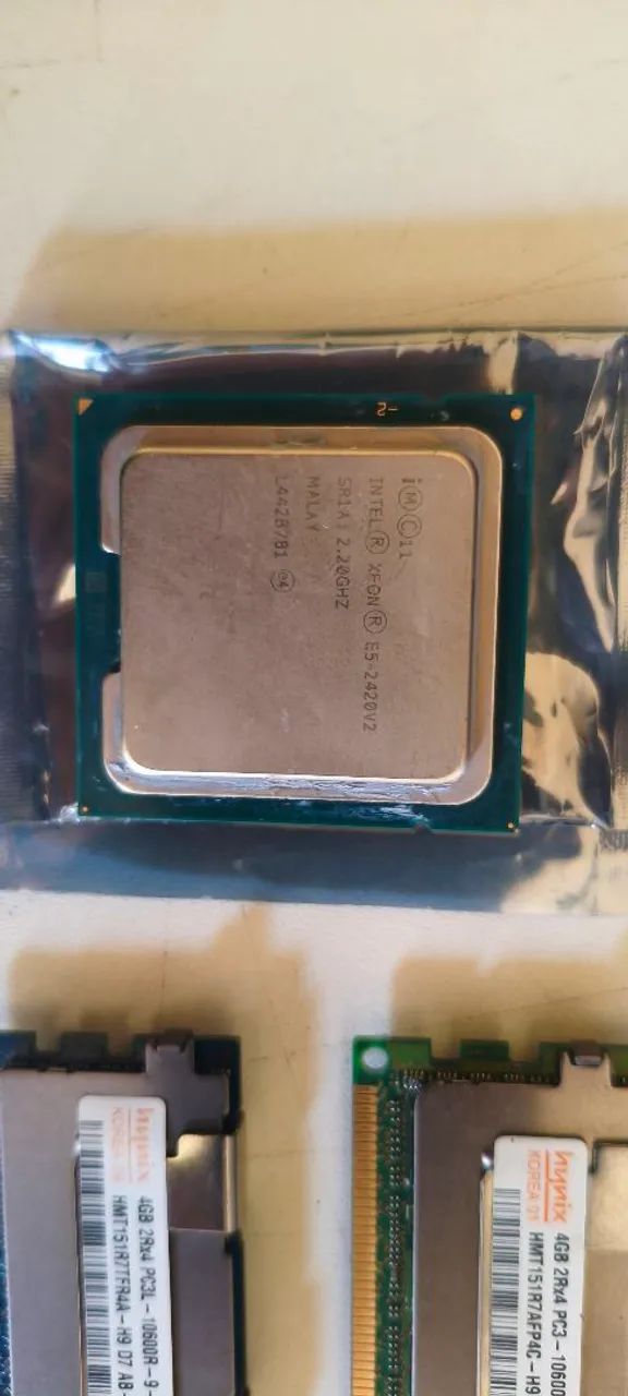 Memória ram ddr3 2x 4gb EEC + Processador Xeon e5 2420v2 - Foto 4