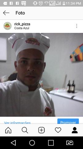 Seu pizzaiolo. Faltou me chame no zap 71982160504