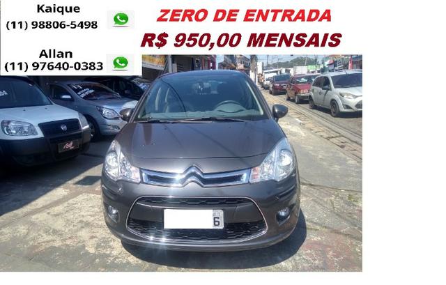 Citroen C3 Completo 2015 "Zero de Entrada"