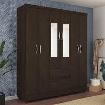 Entregamos No Mesmo Dia Guarda Roupa Casal 6 Portas Com Espelhos Super Barato 499,00 - Foto 2