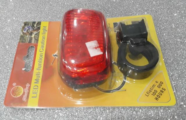 Sinalizador Pisca Varias Funções 5 Led Bicicleta