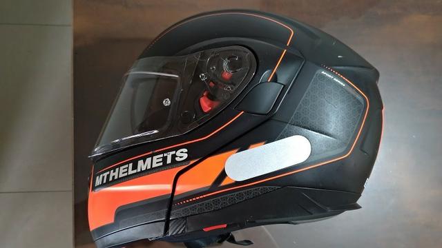 Capacete Mt Helmets Atom Raceline Solid - Foto 4