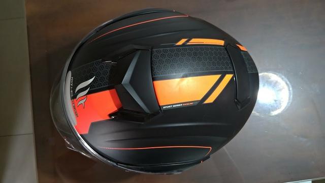Capacete Mt Helmets Atom Raceline Solid - Foto 3