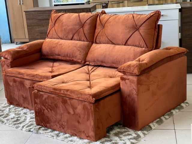 sala sofa de 200cm tecido