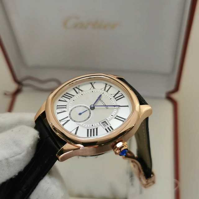 Relógio Cartier Drive Automático em Couro Novo  - Foto 2