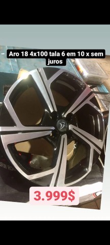 Rodas 14 15 17 18 20 novas na caixa em 10 x sem juros