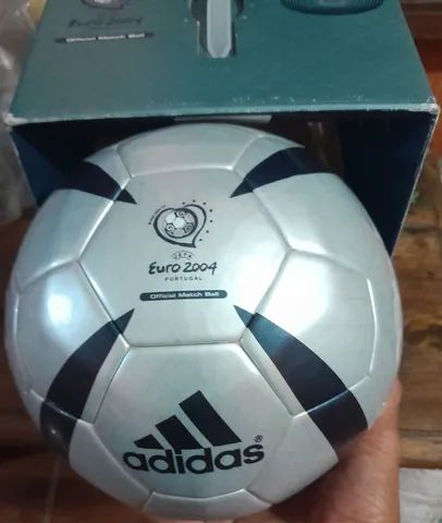 BOLA FUTEBOL ADIDAS ROTEIRO UEFA EUROCOPA 2004 PORTUGAL NOVA NA CAIXA FRETE GRATIS - Foto 3