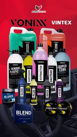 Produtos de limpeza automotiva vonixx