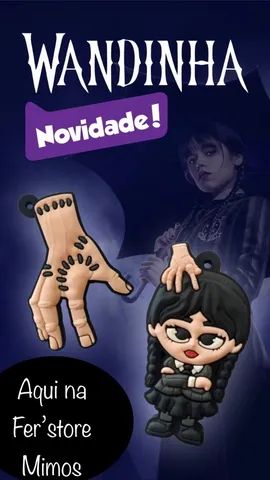 Chaveiros emborrachados Wandinha  - Foto 2
