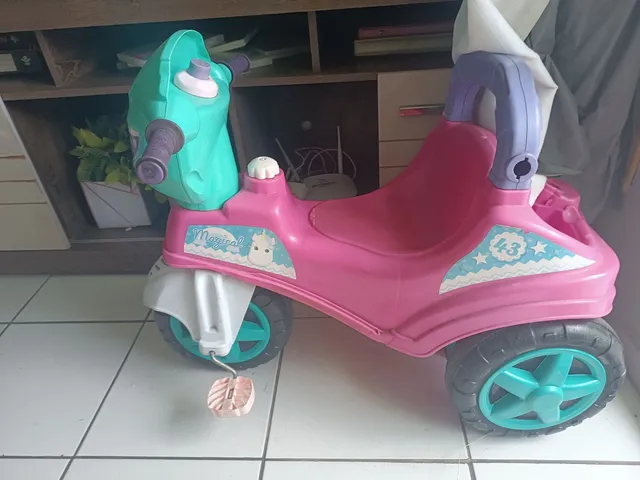 Moto Eletrica Infantil Bandeirante XT3 6V Pink Rosa Meninas - Maçã Verde  Baby