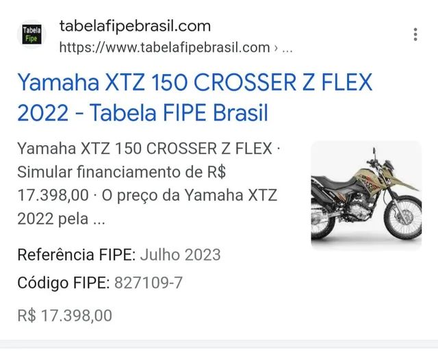 YAMAHA CROSSER XTZ 150.