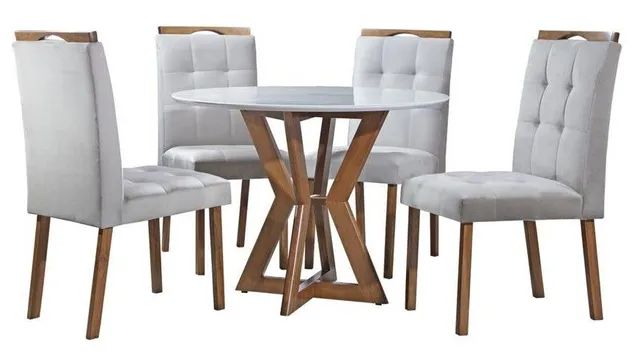 Conjunto de mesa ibiza com 4 cadeiras.. pr467m
