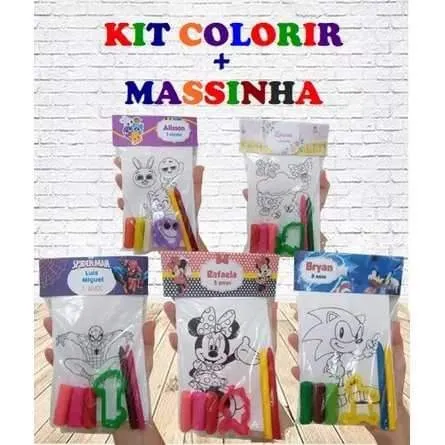 Kit 60 Desenhos Unicórnio Colorir Pintar 15X21 Com Giz de Cera