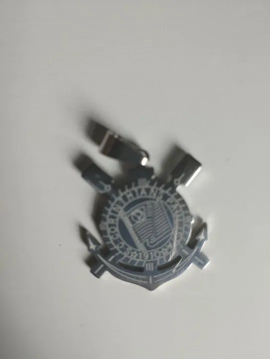 Pingente de corrente de aço do Corinthians