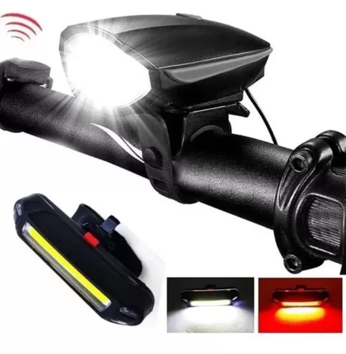 Kit Farol de Led para Bicicleta + Lanterna Traseira