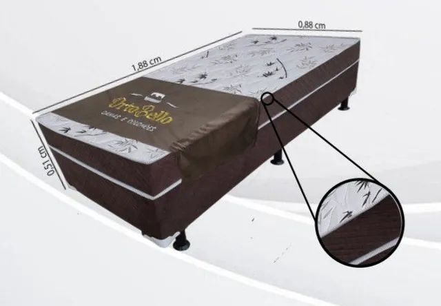 CAMA BOX SOLTEIRO D28 ORTOBELLO.