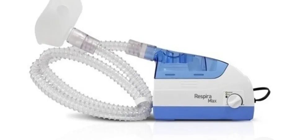 Nebulizador ultrassônico NS Respiramax branco e azul 100V/240V - Foto 5