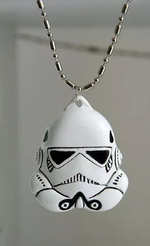 Colar Stormtrooper Star Wars Grande Branco - Foto 2