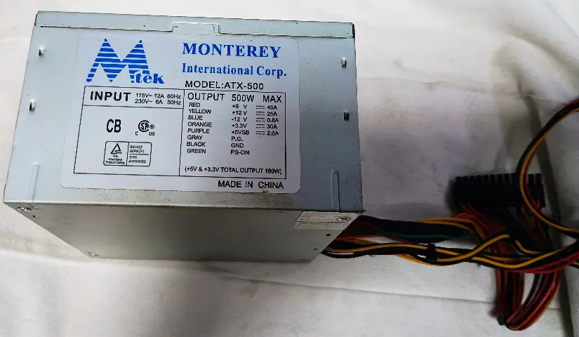 Fonte ATX 24 + 4 3 conector molex 1 sata Usada funcionando perfeitamente