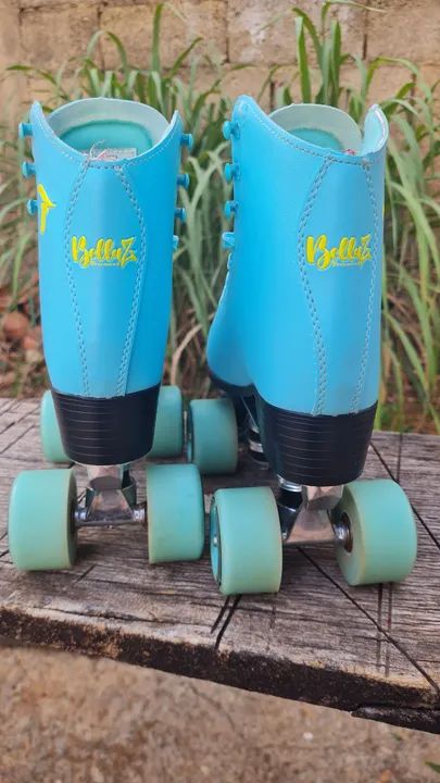 Patins Quad Traxart Bellaz Azul - Foto 4