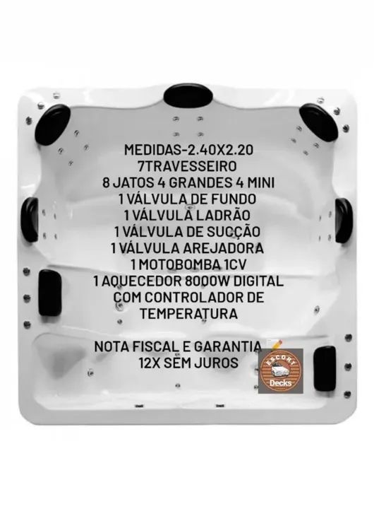 Hidromassagem para relaxar na sua área externa a partir  - Foto 3