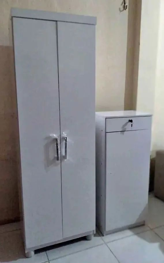 Multius de 2 Portas + sapateira 1 porta com 1 Gaveta Branco - Novo