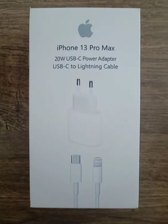 Carregador 20W USB-C + Cabo Lightning para iPhone 13 Pro Max