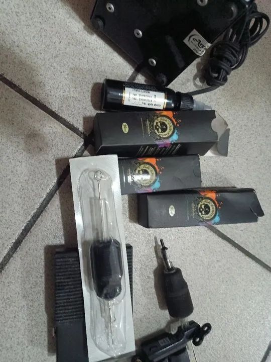 Máquina para tatuagem kit completo  - Foto 6