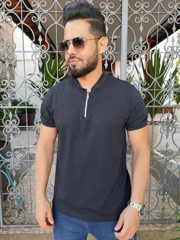 Novas Gola Polo VILLEJACK com zipper 