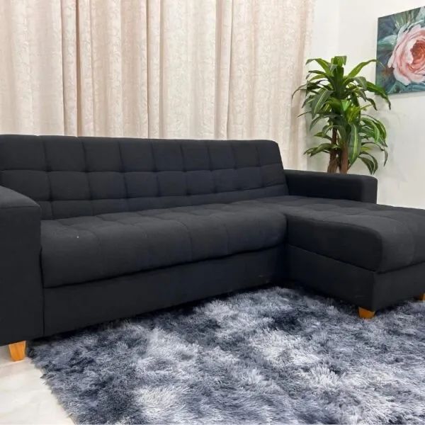 Sofá com Chaise Sophie 2.13m Molas Bonnel l876 - Foto 3
