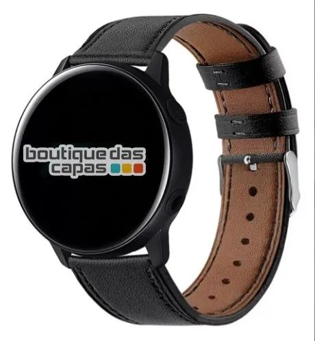 Pulseira de couro para smartwatch Amazfit Gts Huami Bip 2 Xiaomi digital ou analogico 20MM - Foto 2