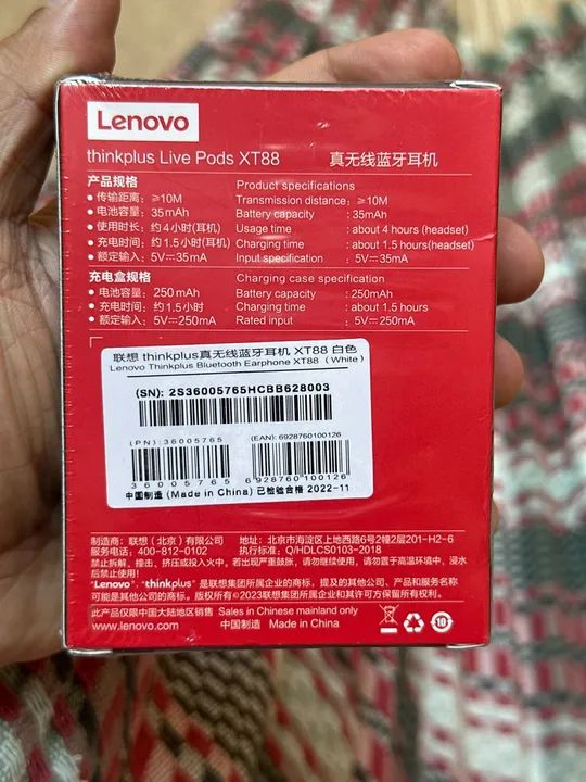 Fone de Ouvido Bluetooth Lenovo Thinkplus XT88 - Novo - Foto 2