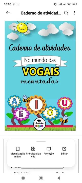 Caderno de atividades - No mundo das Vogais encantadas para imprimir. - Foto 5