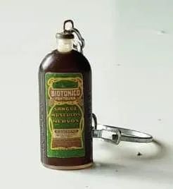 Chaveiro Antigo - Miniatura Garrafinha Biotônico Fontoura - Anos 80 - Foto 3