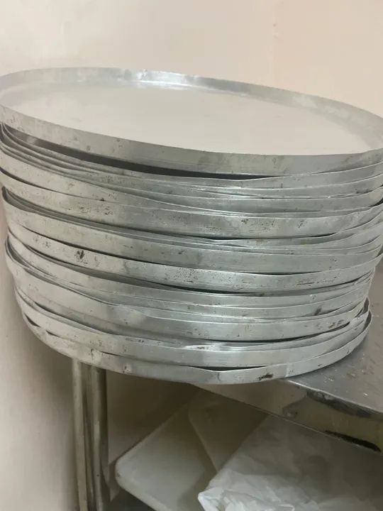 Conjunto de 50 Bandejas de Alumínio