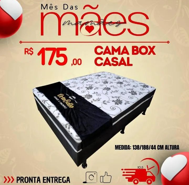 Cama Box Solteiro R$ 155,00 - Mês das Mães - Foto 2