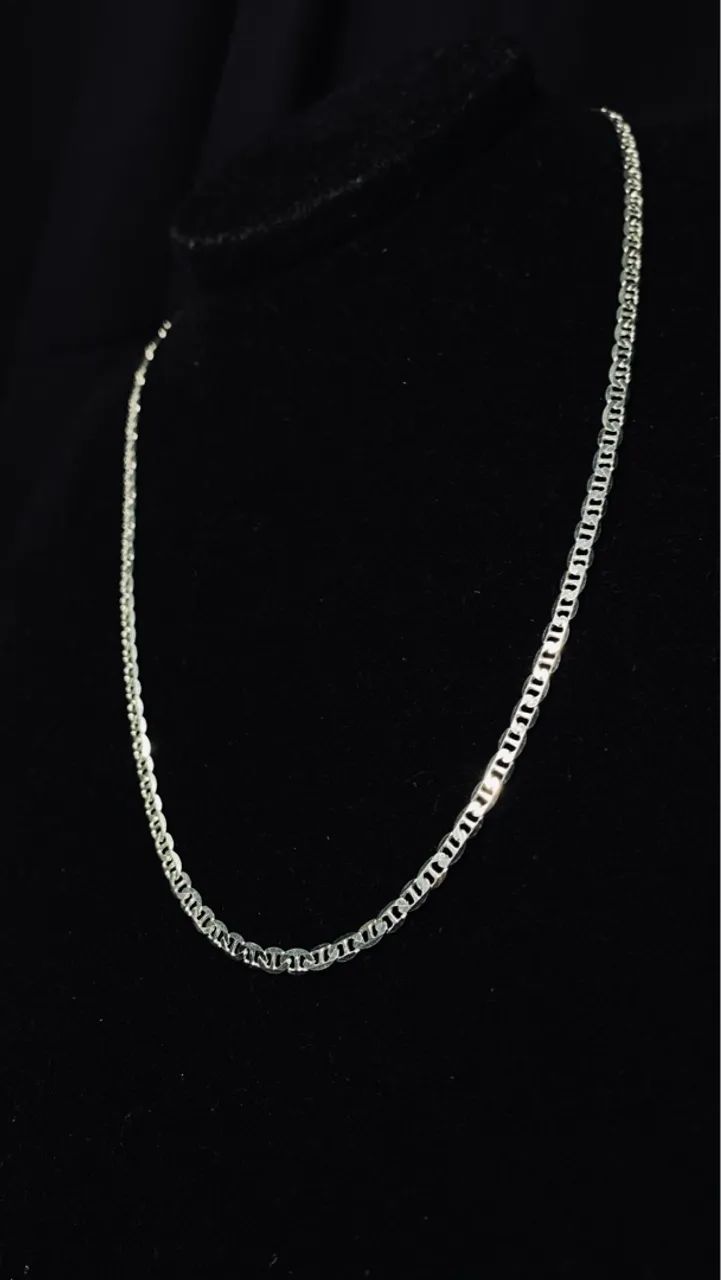Corrente de prata italiana 925 gucci