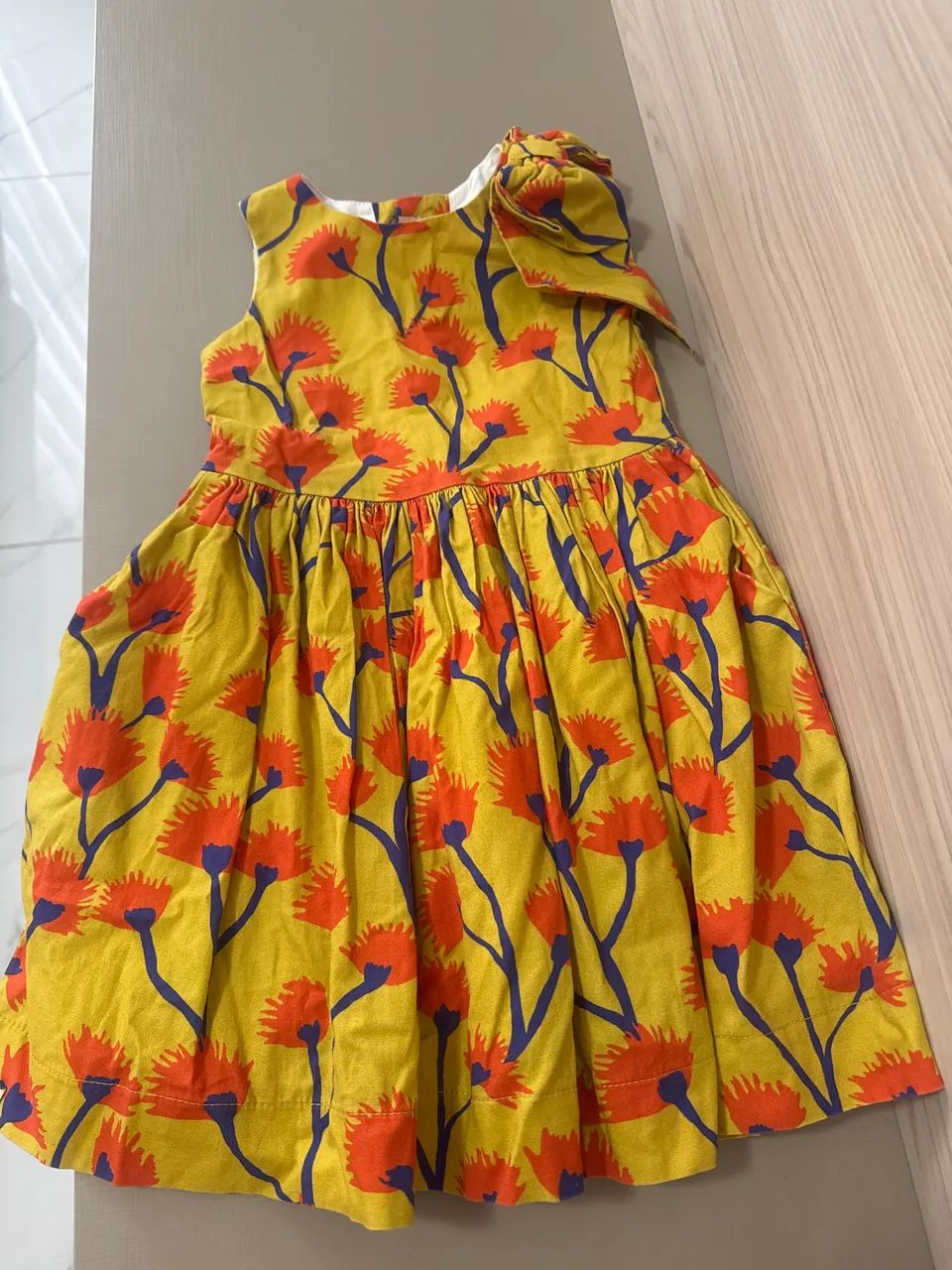 Vestido de tecido da mirtillo tamanho 2