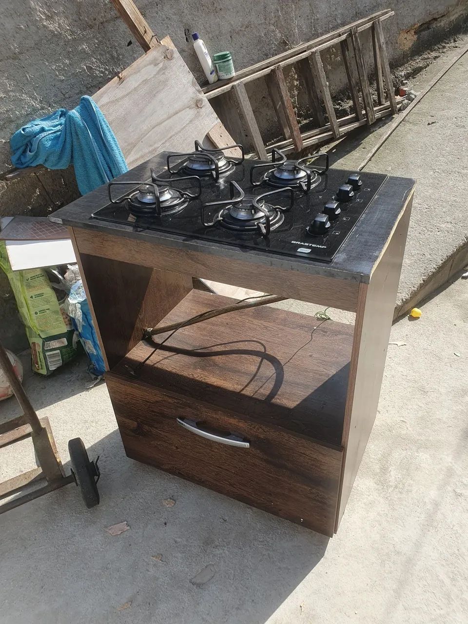 Cook toop com armário (já projetado pra colocar forno eletrico)