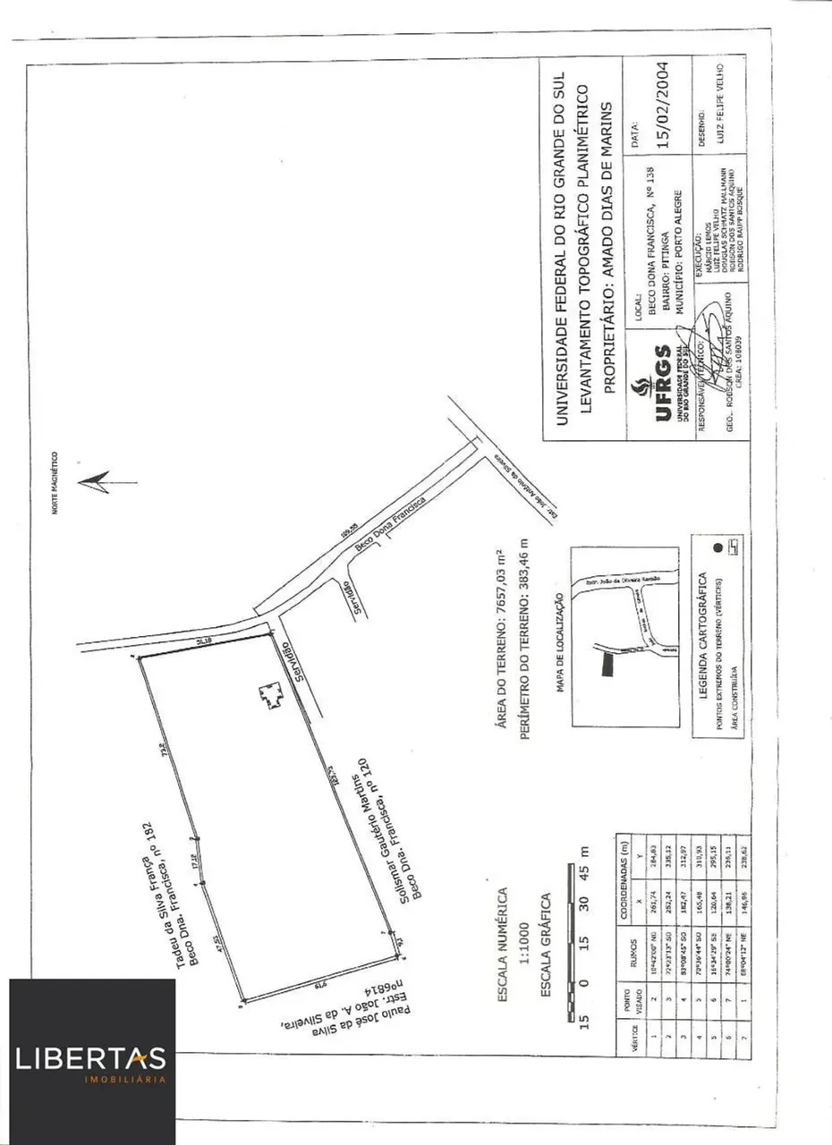 Terreno residencial com 7.657,03 m² no Bairro pitinga- Porto Alegre