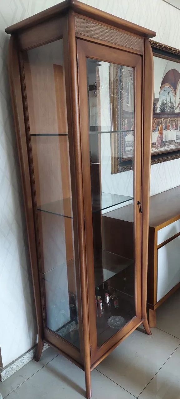 Cristaleira de Madeira Maciça Torneada (sem enfeites)64291062299267120