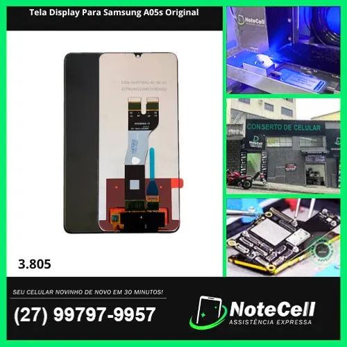 Tela Display Para Samsung A05s Original- Instalação Expressa Em 30 Minutos!