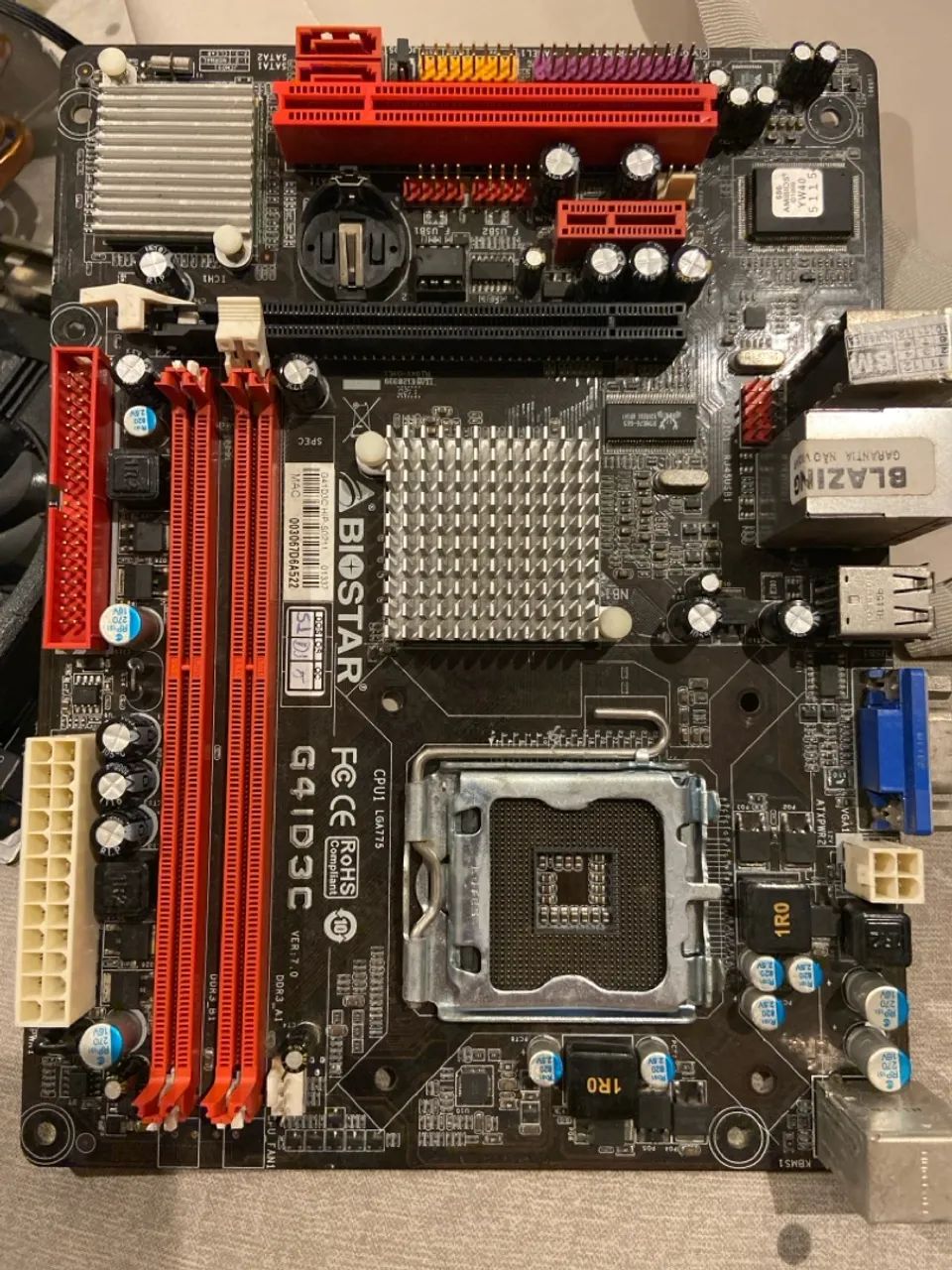 Placa mãe Biostar G41D3C ( RETIRADA DE PEÇAS)