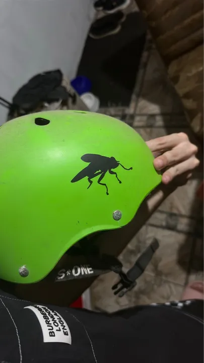 Capacete de Skate S*ONE Verde com Fly