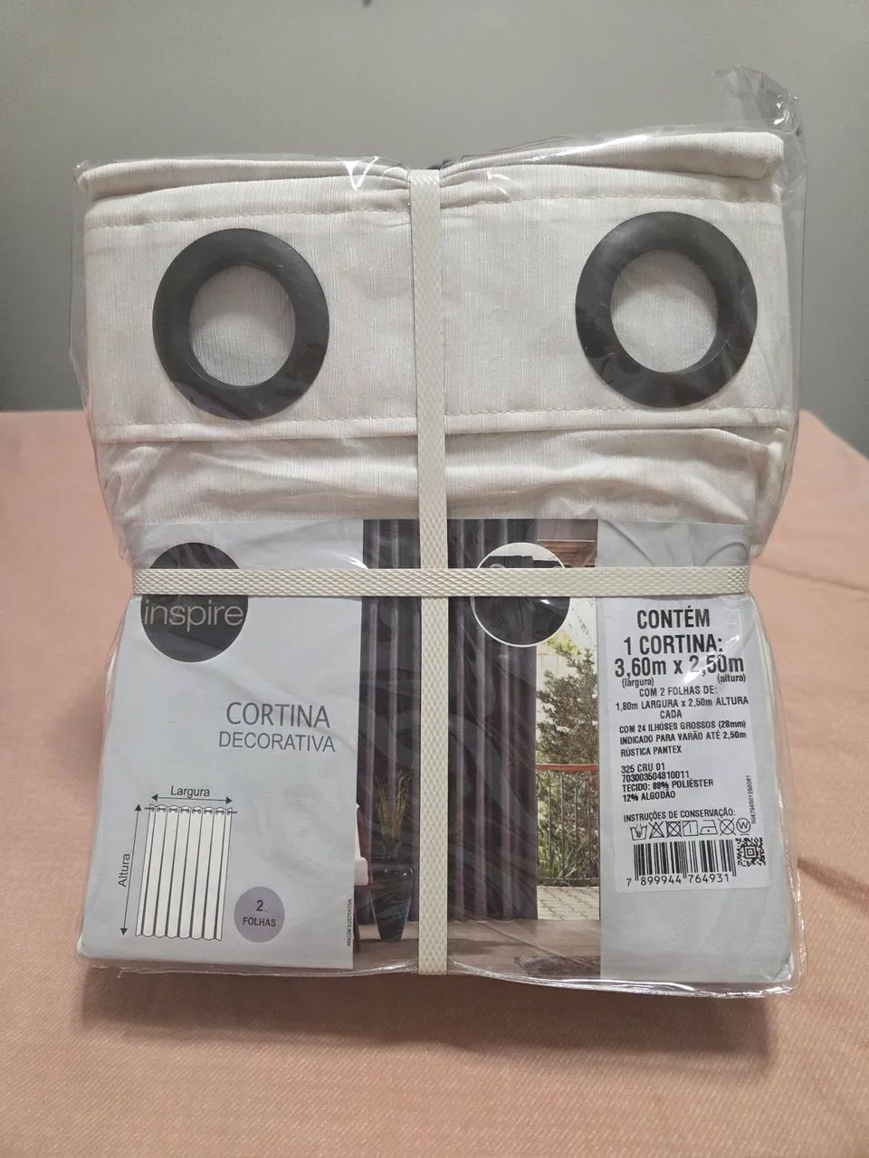 Cortina Decorativa Nova - Duas folhas