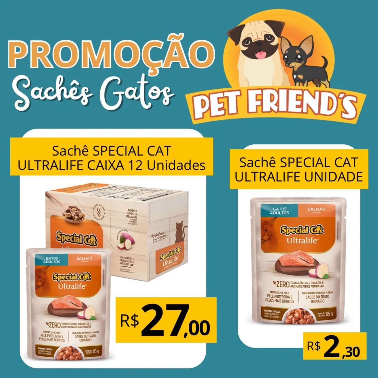 Saches special dog caixa 12 unidades 