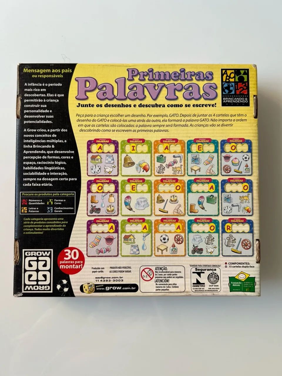 Jogo Primeiras Palavras da Grow  - Foto 4